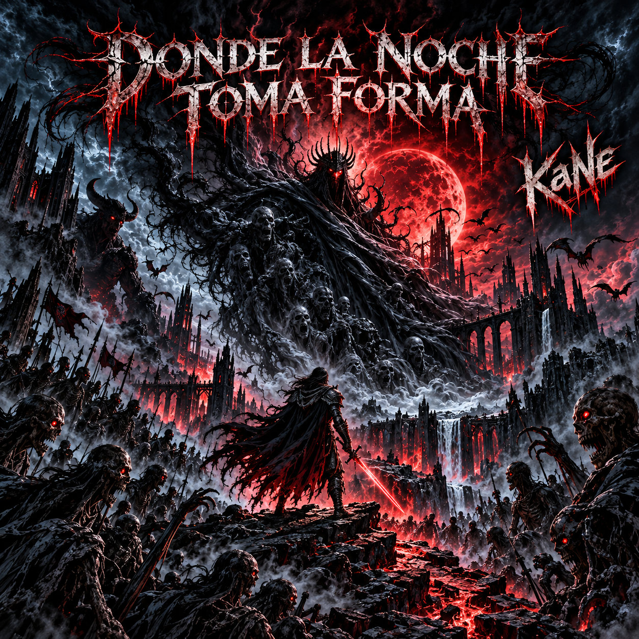 Portada original de Donde la noche toma forma