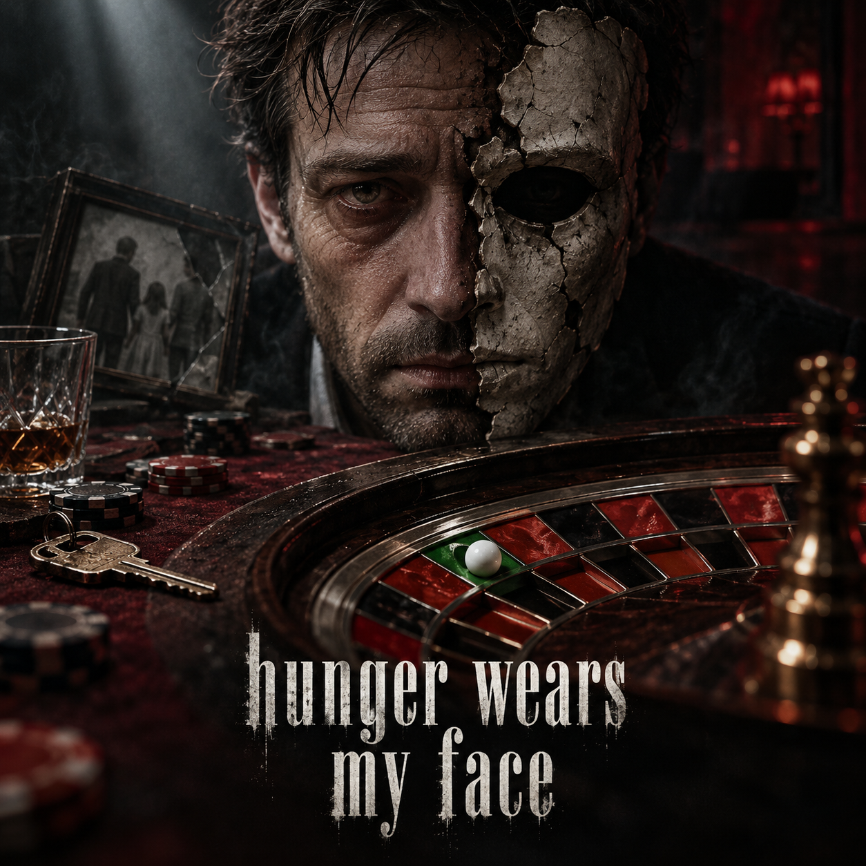 Portada original de Hunger Wears My Face